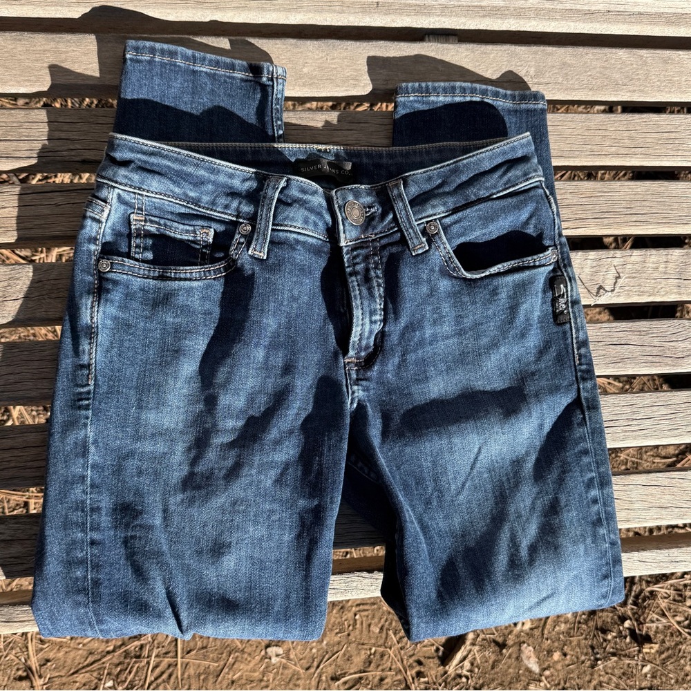 GUC Silver Jeans the Suki Skinny Crop Size 27x25